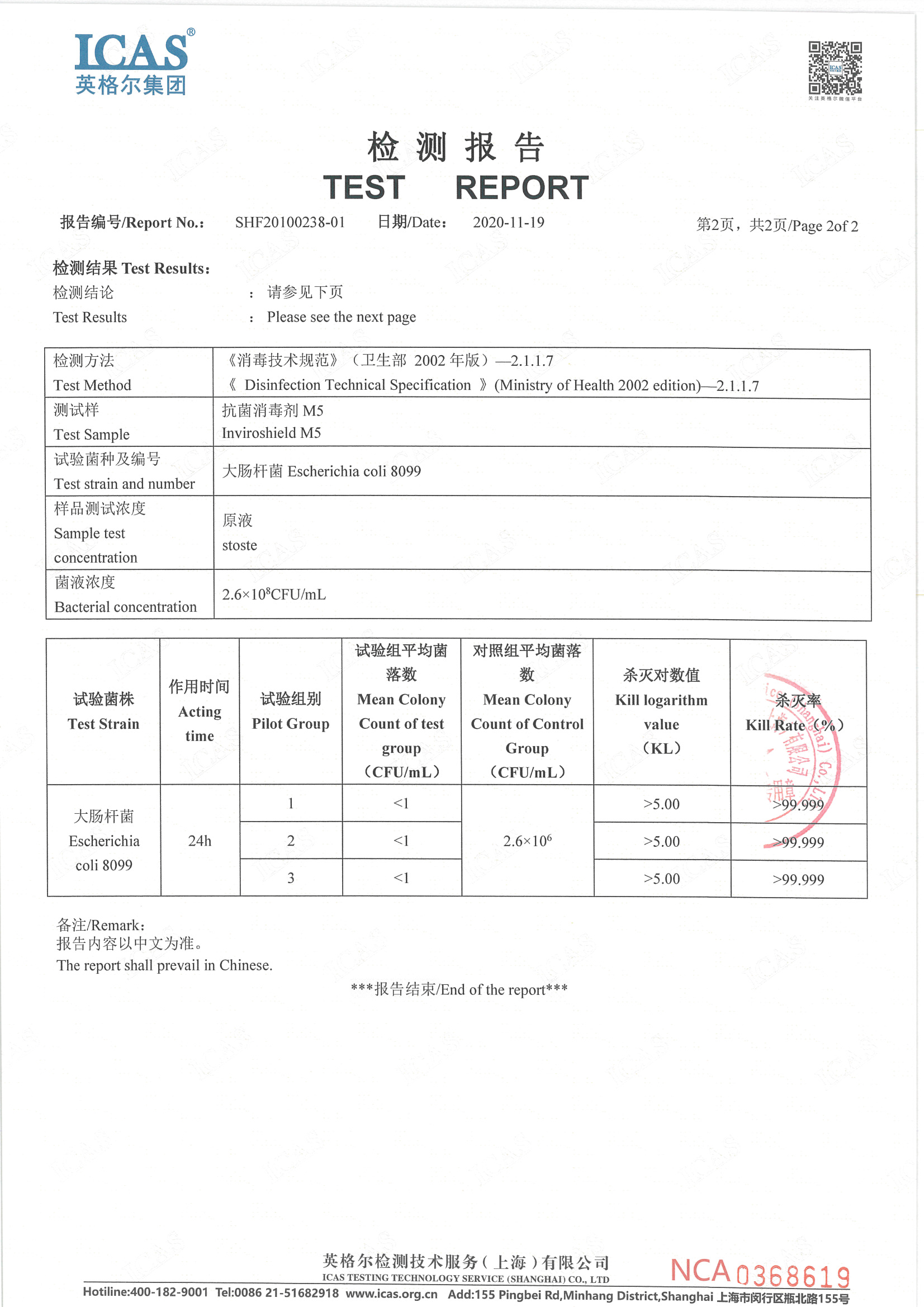 大腸菌試験